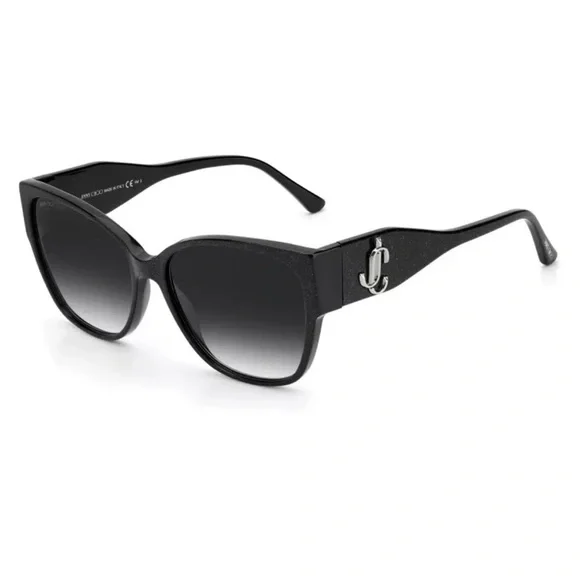Jimmy Choo | Accessories | Nwt Jimmy Choo Shay Glitter Black  display picture 2